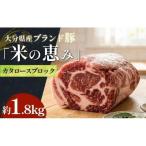 ブランド豚 奥豊後豚 米の恵み カタロースブロック 1.8kg
