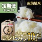 コシヒカリ 白米10kg ×6か月連続お届け