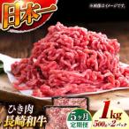 長崎和牛 黒毛和牛100%ひき肉 毎月500g×2