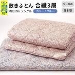 敷きふとん 合繊3層 ブルー MB2396