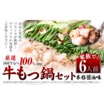 ふるさと納税 もつ鍋 福岡 もつ鍋 鍋 国産牛小腸100％使用 牛もつ鍋セット 6人前（2人前×3セット） 本格醤油味《30日以内出荷(土日祝除く).. 福岡県鞍手町