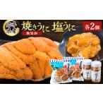 ふるさと納税 無添加焼うに2個・塩うに2本セット_うに ウニ 雲丹 焼きうに 海鮮 酒の肴 お取り寄せグルメ 食べ比べ おつまみ おにぎりの具 海鮮.. 岩手県宮古市