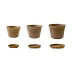 浅型ポット&プレート 3サイズ6点セット