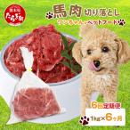 ペット用 熊本加工 馬肉 切り落とし 合計6キロ