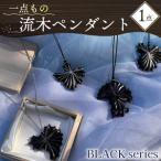 流木 ペンダント BLACKシリーズ プラチナ
