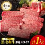 黒毛和牛赤身スライス 計1kg