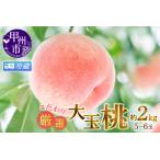 ふるさと納税 【クール便発送】甲州市産厳選旬の桃大玉 約2kg 5〜6玉入り【2026年発送】（MG）B-481CO もも フルーツ 山梨県甲州市