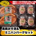 桑水流黒豚みそ漬&ミニハンバーグセット 計460g