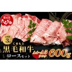 A4 A5 くまもと黒毛和牛 ロース セット 計600g