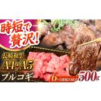 ふるさと納税 【6回定期便】長崎和牛ミックスプルコギ500g[ECS067] 国産プルコギ 定期便 長崎県長与町
