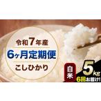 ショッピングふるさと納税 定期便 ふるさと納税 【6ヶ月定期便】令和7年産 定期便 こしひかり 白米 定期便 5kg 精米 熊本県産(南阿蘇村産含む)  南阿蘇村《お申込み翌月から出荷.. 熊本県南阿蘇村