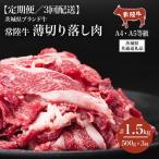 常陸牛 A4 A5規格 薄切り落し肉 500g