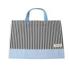 fu.... налог сделано в Японии популярный сумка для занятий голубой × полоса ( маленький )[1573035] Gifu префектура .. блок 