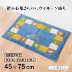 玄関マット シエラ 45×75cm ブルー