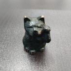 青銅製 招き猫 ブラック