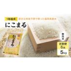ふるさと納税 定期便 6回 米 1粒からこだわる 1等級米 にこまる 無洗米5kg お米 コメ お楽しみ 6ヶ月 令和7年度産 福岡県小郡市