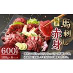 ふるさと納税 【フジチク】国産 馬刺し 赤身(600g) 約100g×6個 馬肉 馬刺 赤身 タレ付き 肉 お肉 冷凍 熊本県 上天草市 熊本県上天草市
