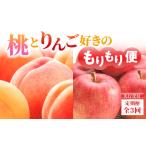 ふるさと納税 ≪先行受付≫桃とりんご好きのもりもり便【定期便全3回】 060-T04 山形県大江町