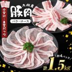 小分け 真空パック 九州産豚肉2種 計1.5kg