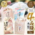全4回 米 4品種 食べ比べ 定期便 まるごと