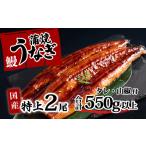 ふるさと納税 【レビューキャンペーン】特上 国産うなぎ 蒲焼 2尾セット 【合計550g以上】 タレ・山椒付 ウナギ 鰻 うな重 ひつまぶし 人気 茨.. 茨城県八千代町