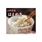 ふるさと納税 【令和7年産】 山形県産 はえぬき 玄米 5kg 米 コメ こめ F3S-2548 山形県新庄市