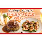 焼くだけ簡単惣菜セット 素材のハンバーグ&amp;ピーマンの…