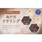 亀甲型イヤリング 七宝 アクセサリー 耳飾り