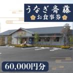 うなぎ斎藤 お食事券 60,000円分