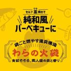 袋ごと燃やす速炎構造 わらの火袋 100g×2袋