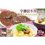 宇都宮牛カレー 200g×10個+栃木しゃも炊き込みご飯の素