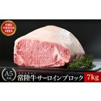 常陸牛A5サーロインブロック7kg 牛肉