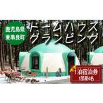 ふるさと納税 【0406101a】「自然の中で快適に遊んで泊まれるドームハウスグランピング」宿泊券(1泊) ギフト券 旅行 アウトドア レジャー キ.. 鹿児島県東串良町