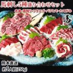 ふるさと納税 馬刺し 5種 盛り合わせセット 5人前 250g 熊本直送(益城町)【配送不可地域:離島】【1592509】 熊本県益城町