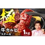 ふるさと納税 【新登場】赤身カルビ ステーキ 1kg 焼肉用 500g×2P【氷温熟成×特製ダレ 牛肉 バラ 切り落とし 訳あり サイズ不揃い】 大阪府泉佐野市