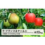 ふるさと納税 【先行予約】ラ・フランス サンふじ セット ご家庭用 約10kg 各約5kg 各1箱 計2箱 洋梨 りんご 2026年産 山形県産 ※沖縄・離島へ.. 山形県山辺町