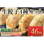 <福栄生餃子店餃子4種 ニラ ごぼう ニンニク エビチーズ セ…