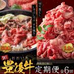 偶数月に届く おおいた豊後牛しゃぶしゃぶすき焼き500gとお…