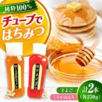 はちみつ チューブ2本セット そよご くろがねもち 各250g