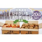 ふるさと納税 北海道産 じゃがいも 男爵 玉ねぎ セット M〜2Lサイズ混載 各約10kg 合計約20kg 2箱 山田農場 ジャガイモ 芋 いも イモ 玉葱 タマ.. 北海道京極町