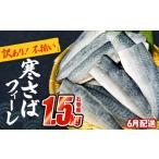 ショッピングふるさと納税 訳あり 不揃い ふるさと納税 さば 〈 訳あり 〉6月配送 宮城県産 寒さば フィーレ 無塩 1.5kg 冷凍　魚 青魚 鯖 切身 焼魚 煮魚 わけあり 不揃い ご家庭用 食塩.. 宮城県石巻市