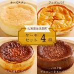 4種のケーキセット チーズスフレ アップルパイ