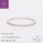 Pt900 ハーフエタニティ ダイヤ 0.10ct