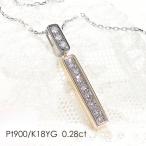 アクセサリー ネックレス PT900 K18YG