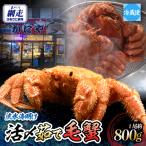 流氷海明け 活〆茹で毛蟹1尾約800g冷蔵便届け