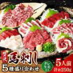 令和8年熊本地震復興支援 馬刺し 5種