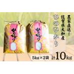 佐賀県佐賀市 白米　ふるさと納税 佐賀県大和産「ひのひかり」5kg×2袋 米 農家直送：B320-018 佐賀県佐賀市