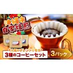 ふるさと納税 コーヒー 【自家焙煎】人気のブレンドとモカの3種のコーヒーセット  BCBE006 沖縄県沖縄市