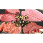 ステーキ 食べ比べ 贅沢 セット 計1.4kg