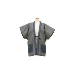 604.婦人井桁柄やっこはんてん 青